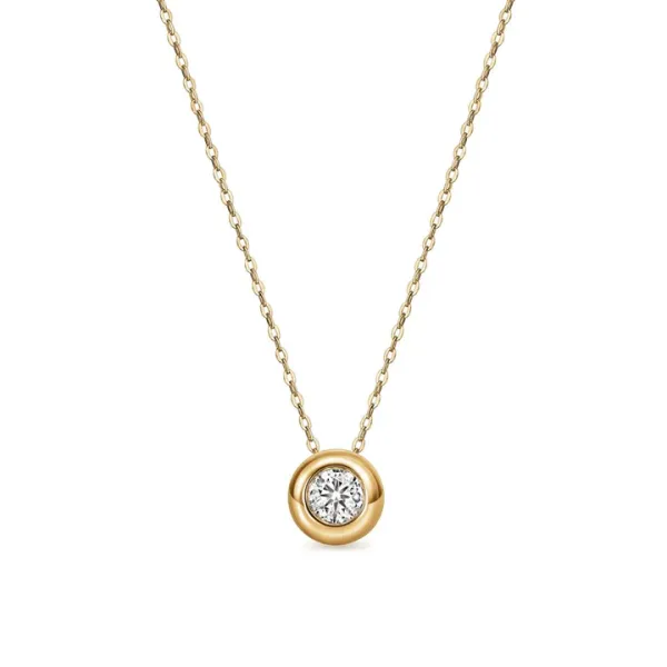 18KY Diamond Pendant 
