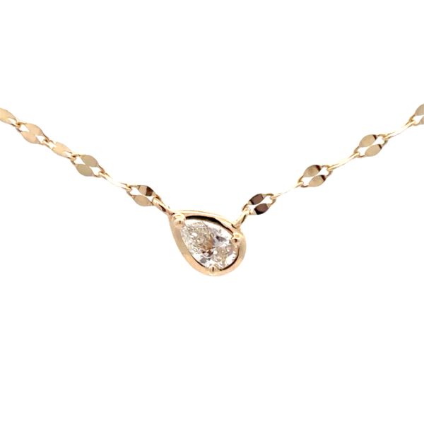 14KY Pear Diamond Bezel Sparkle Chain by Shy Creation Jim Bartlett Fine Jewelry Longview, TX