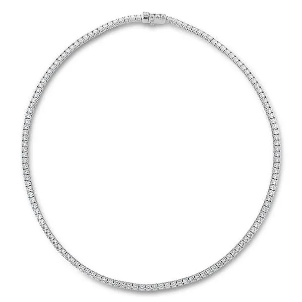 18KW Signature Uniform Diamond Line Necklace by Hearts on Fire Jim Bartlett Fine Jewelry Longview, TX