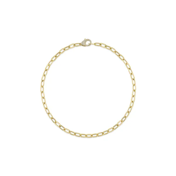14KY Diamond Paper Link Necklace by Shy Creation Jim Bartlett Fine Jewelry Longview, TX