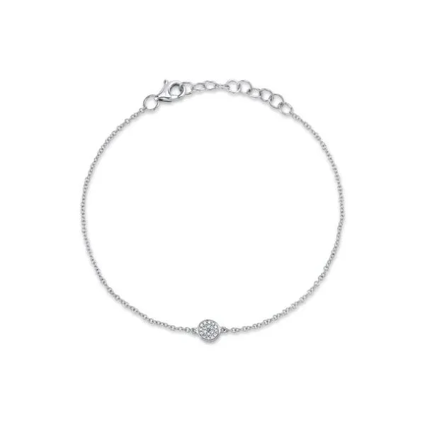 14KW Diamond Pave Circle Bracelet by Shy Creation Jim Bartlett Fine Jewelry Longview, TX