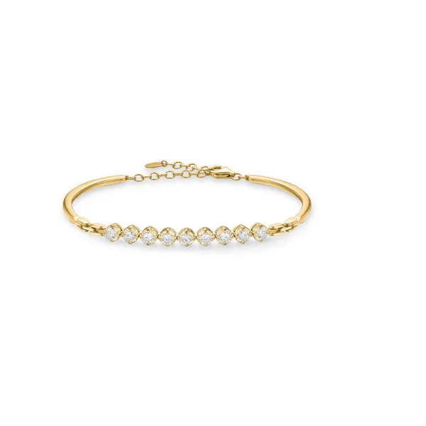 18KW Essentials Diamond Bangle by Memoire Jim Bartlett Fine Jewelry Longview, TX