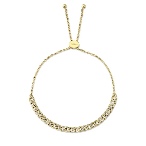 14KY Diamond Link Bolo Bracelet by Shy Creation Jim Bartlett Fine Jewelry Longview, TX