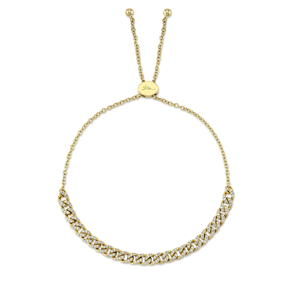 14KY Diamond Link Bolo Bracelet by Shy Creation Jim Bartlett Fine Jewelry Longview, TX