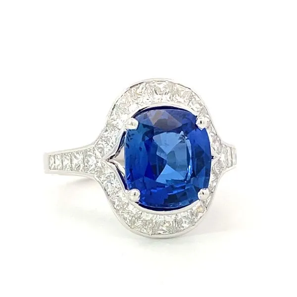 18KW Sapphire and Diamond Ring by Simon G. Jim Bartlett Fine Jewelry Longview, TX