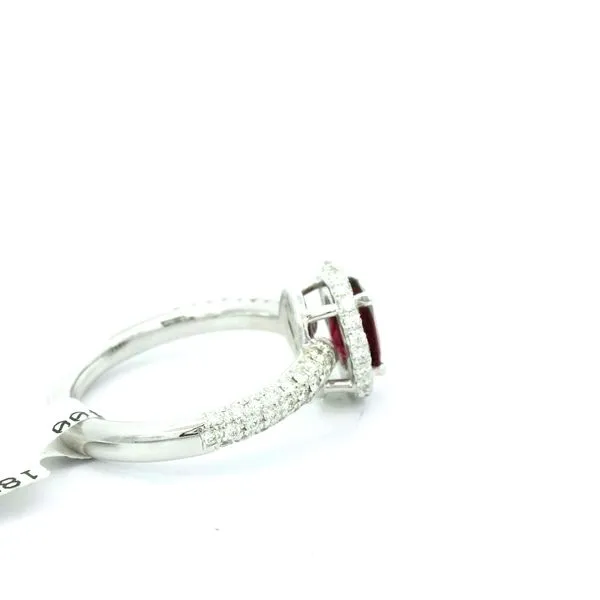 18KW Rubelite Diamond Ring by Mark Henry Image 2 Jim Bartlett Fine Jewelry Longview, TX