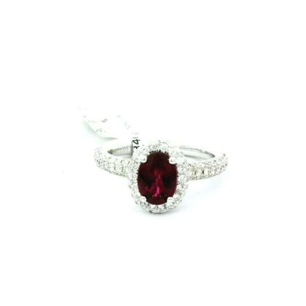18KW Rubelite Diamond Ring by Mark Henry Jim Bartlett Fine Jewelry Longview, TX
