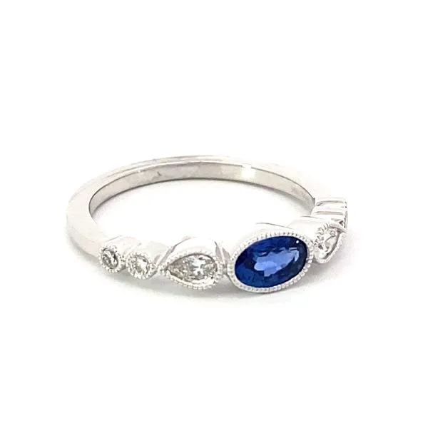 18KW Sapphire and Diamond Ring by Simon G. Jim Bartlett Fine Jewelry Longview, TX