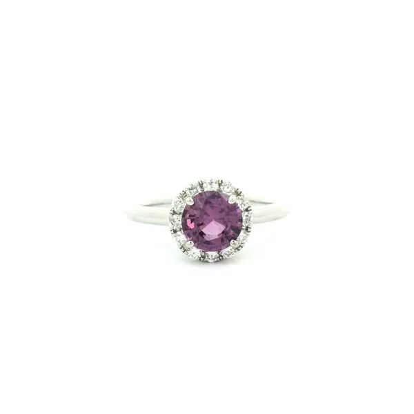 14KW Pink Sapphire and Diamond Ring by David Kord Jim Bartlett Fine Jewelry Longview, TX