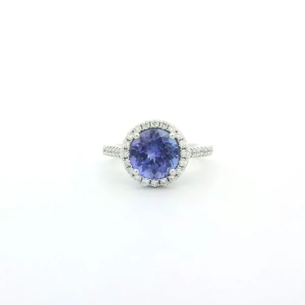 14KW Tanzanite and Diamond Ring by David Kord Jim Bartlett Fine Jewelry Longview, TX