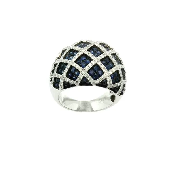 18KW Sapphire and Diamond Ring by David Kord Jim Bartlett Fine Jewelry Longview, TX