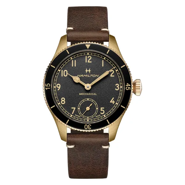 Khaki Aviation Pilot Pioneer Bronze by Hamilton Watch Jim Bartlett Fine Jewelry Longview, TX