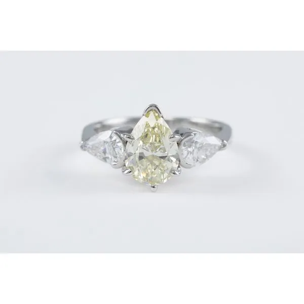 Three- stone Pear Diamond Engagement Ring Bashinski Fine Gems & Jewelry, Inc Macon, GA