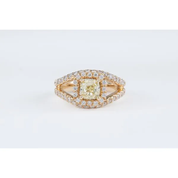 Cushion Diamond Split Shank Engagement Ring Bashinski Fine Gems & Jewelry, Inc Macon, GA