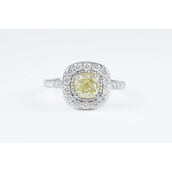 Cushion Cut Halo Diamond Engagement Ring Bashinski Fine Gems & Jewelry, Inc Macon, GA
