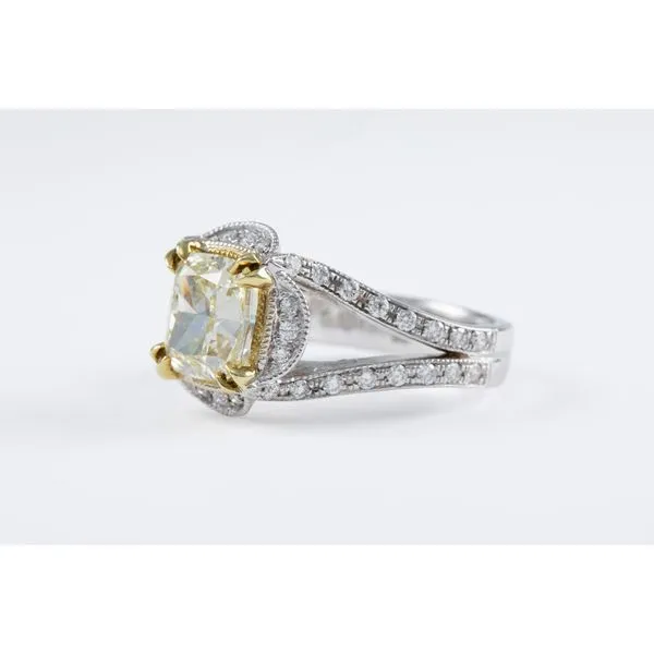 Cushion Cut Diamond Engagement Ring Image 2 Bashinski Fine Gems & Jewelry, Inc Macon, GA