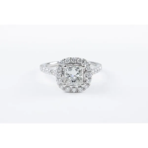 Princess Cut Halo Diamond Engagement Ring Bashinski Fine Gems & Jewelry, Inc Macon, GA