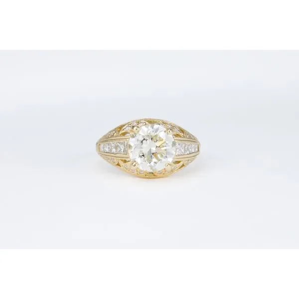 European Cut Diamond Engagement Ring Bashinski Fine Gems & Jewelry, Inc Macon, GA