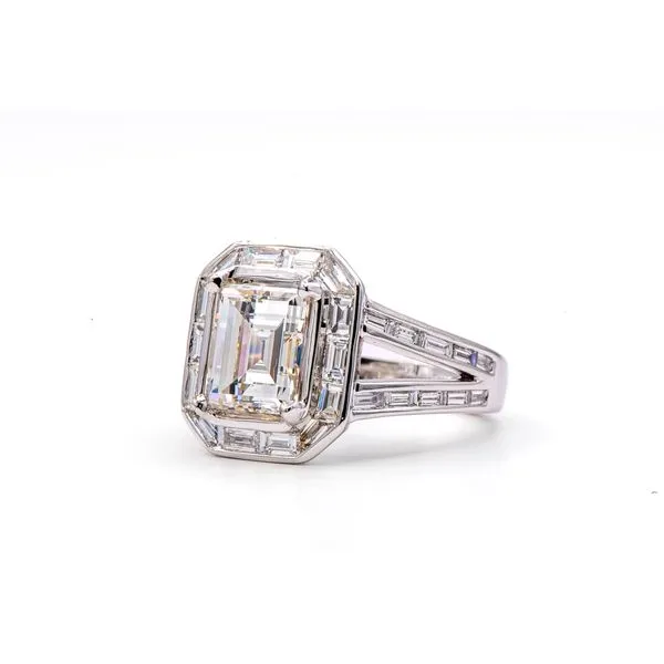 Emerald Cut Diamond Engagement Ring Image 2 Bashinski Fine Gems & Jewelry, Inc Macon, GA