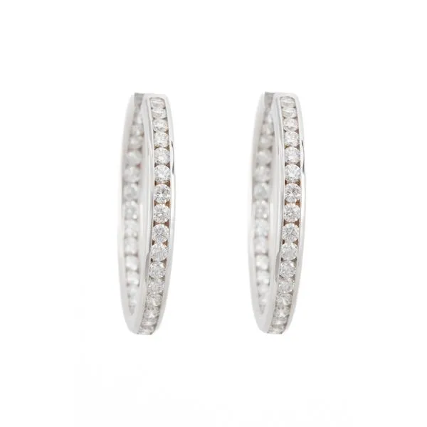 Diamond Hoop Earrings Bashinski Fine Gems & Jewelry, Inc Macon, GA