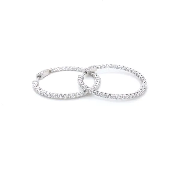 Diamond Hoop Earrings Bashinski Fine Gems & Jewelry, Inc Macon, GA