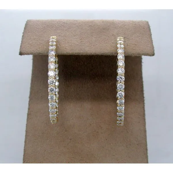 Diamond Hoop Earrings Bashinski Fine Gems & Jewelry, Inc Macon, GA
