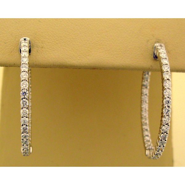 Diamond Hoop Earrings Bashinski Fine Gems & Jewelry, Inc Macon, GA