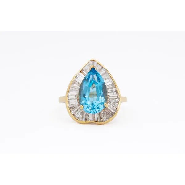 Blue Topaz and Diamond Ring Bashinski Fine Gems & Jewelry, Inc Macon, GA
