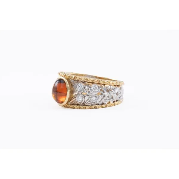 Grossular Garnet and Diamond Ring Image 2 Bashinski Fine Gems & Jewelry, Inc Macon, GA
