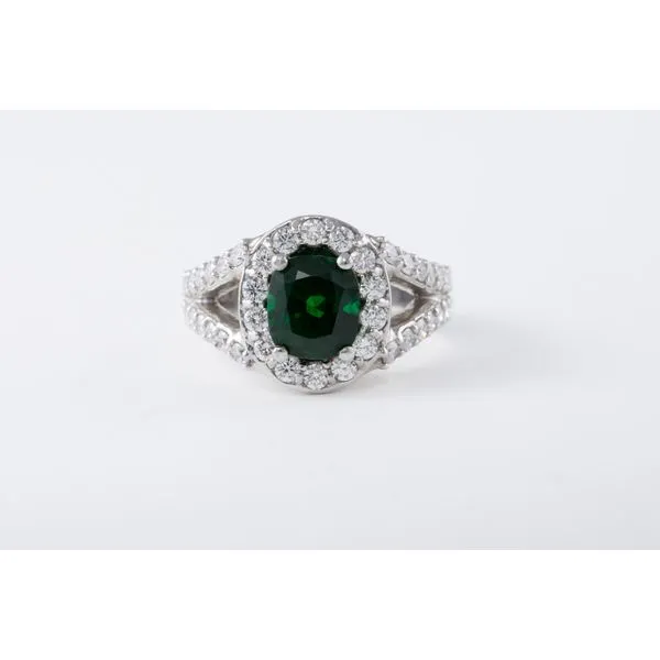Tsavorite Garnet and Diamond Ring Bashinski Fine Gems & Jewelry, Inc Macon, GA