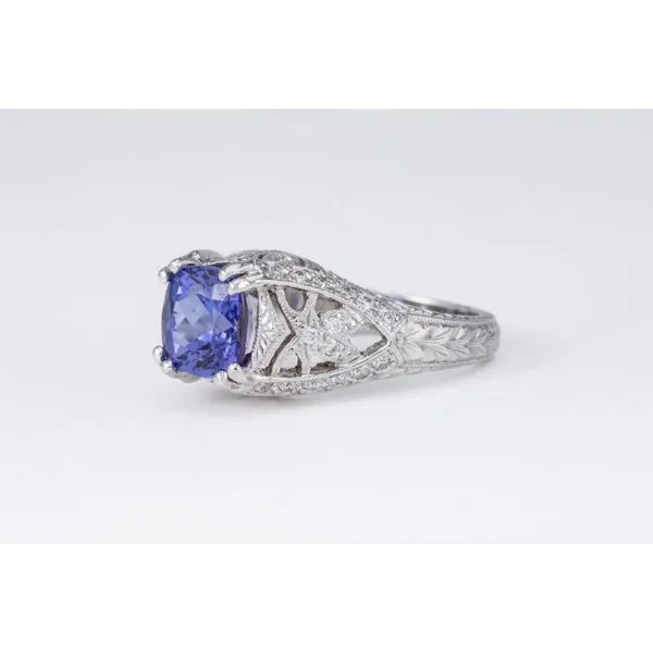 Tanzanite and Diamond Ring Image 2 Bashinski Fine Gems & Jewelry, Inc Macon, GA