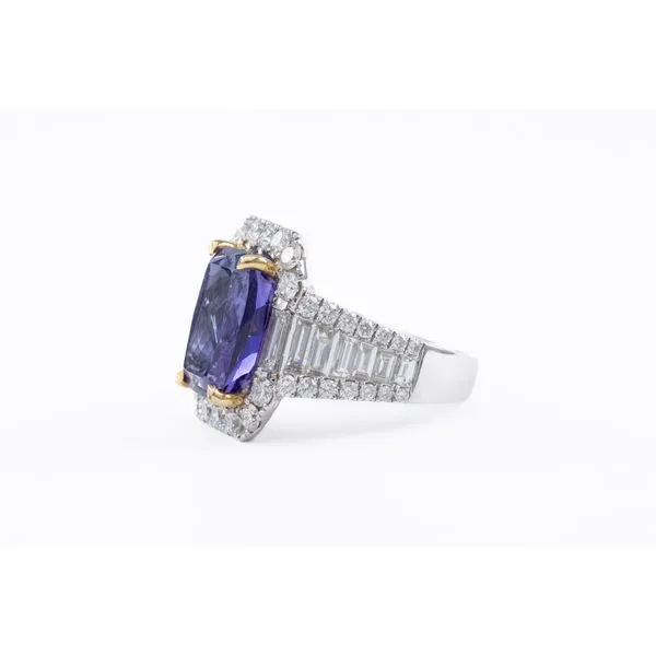 Tanzanite and Diamond Ring Image 2 Bashinski Fine Gems & Jewelry, Inc Macon, GA