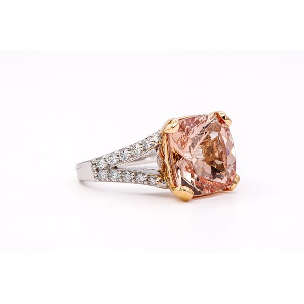 Morganite and Diamond Ring Image 2 Bashinski Fine Gems & Jewelry, Inc Macon, GA