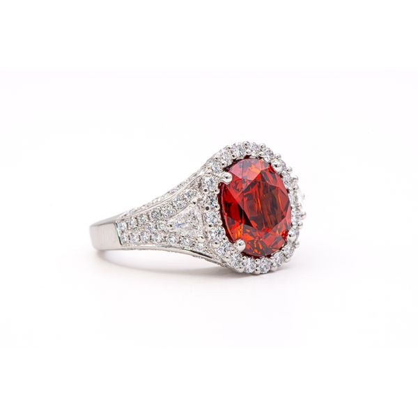 Garnet and Diamond Ring Image 2 Bashinski Fine Gems & Jewelry, Inc Macon, GA