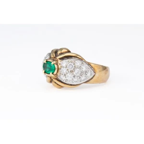 Emerald and Diamond Ring Image 2 Bashinski Fine Gems & Jewelry, Inc Macon, GA