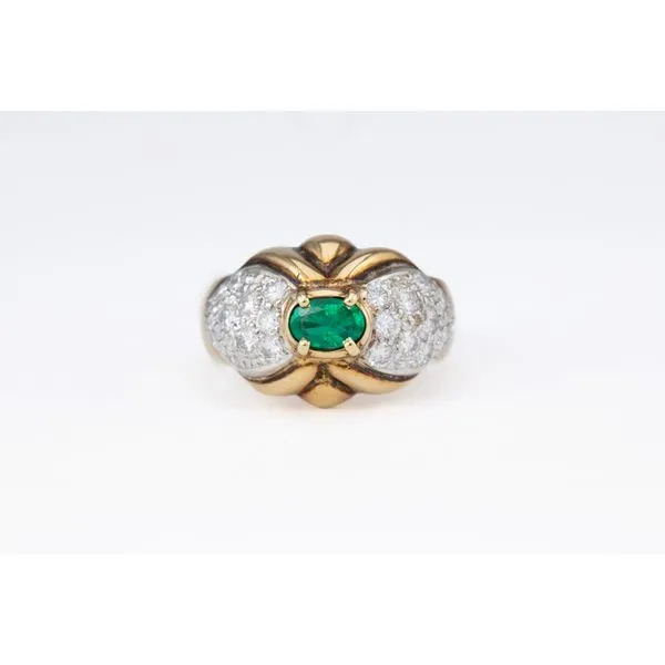 Emerald and Diamond Ring Bashinski Fine Gems & Jewelry, Inc Macon, GA