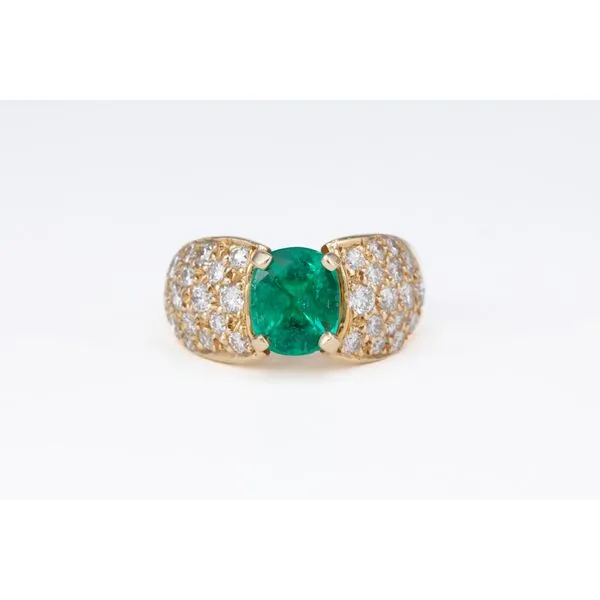 Emerald and Diamond Ring Bashinski Fine Gems & Jewelry, Inc Macon, GA