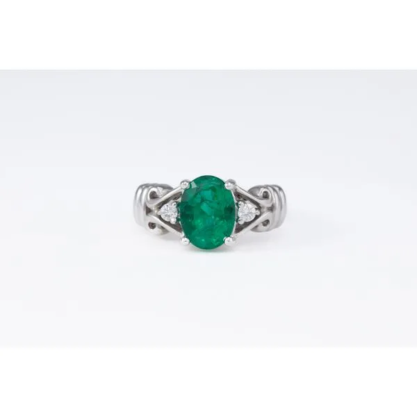 Emerald and Diamond Ring Bashinski Fine Gems & Jewelry, Inc Macon, GA