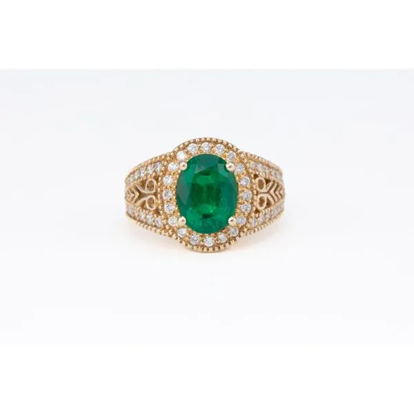 Emerald and Diamond Ring Bashinski Fine Gems & Jewelry, Inc Macon, GA