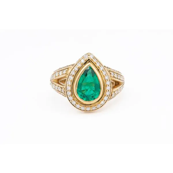 Emerald and Diamond Ring Bashinski Fine Gems & Jewelry, Inc Macon, GA
