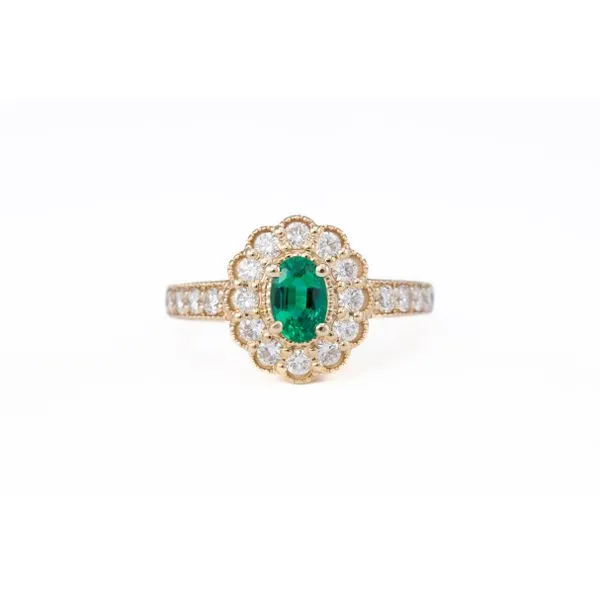 Emerald and Diamond Ring Bashinski Fine Gems & Jewelry, Inc Macon, GA