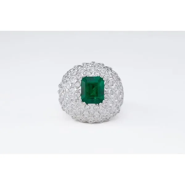 Emerald and Diamond Ring Bashinski Fine Gems & Jewelry, Inc Macon, GA