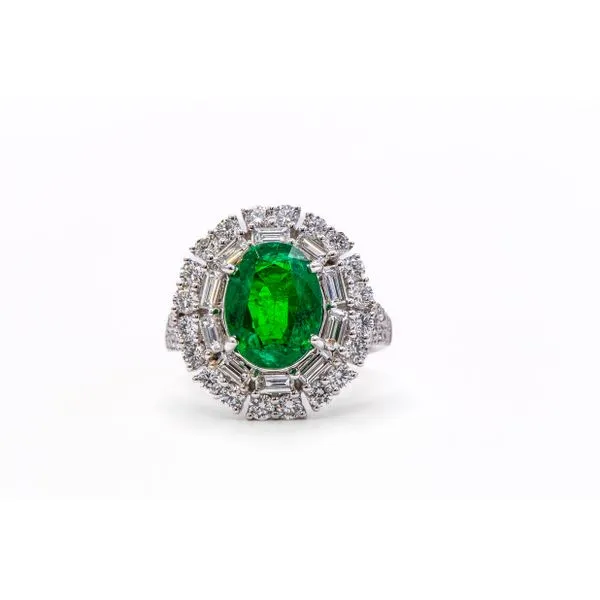 Emerald and Diamond Ring Bashinski Fine Gems & Jewelry, Inc Macon, GA