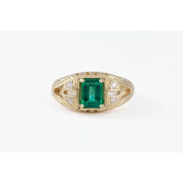 Emerald and Diamond Ring Bashinski Fine Gems & Jewelry, Inc Macon, GA