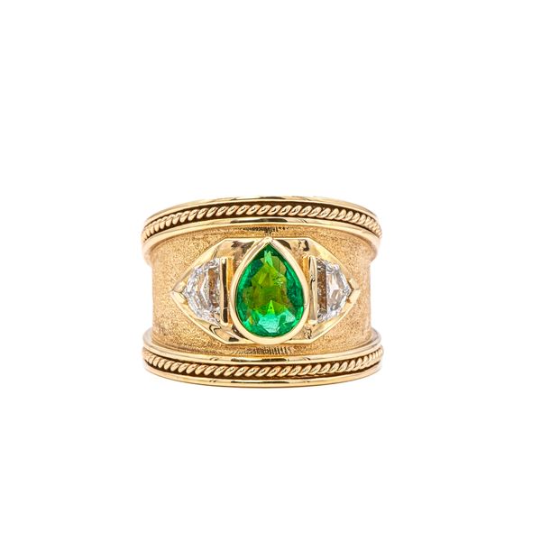 Emerald and Diamond Ring Bashinski Fine Gems & Jewelry, Inc Macon, GA