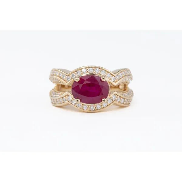 Ruby and Diamond Ring Bashinski Fine Gems & Jewelry, Inc Macon, GA