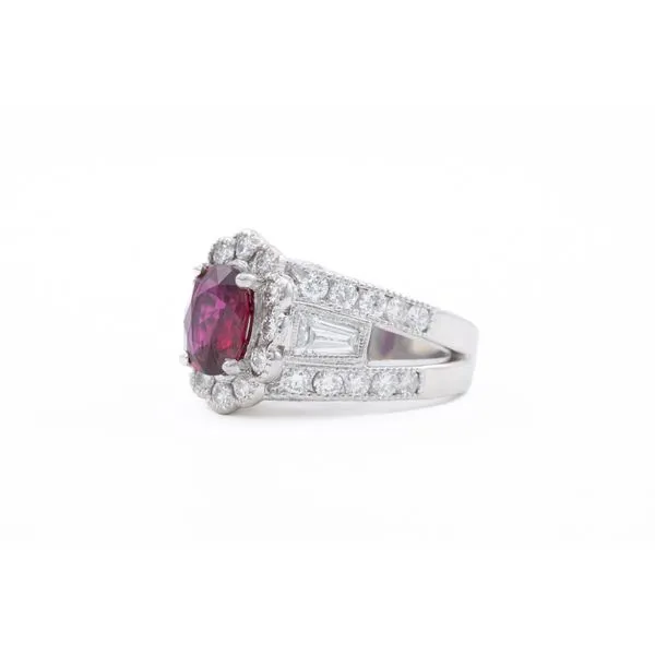 Ruby and Diamond Rin Image 2 Bashinski Fine Gems & Jewelry, Inc Macon, GA