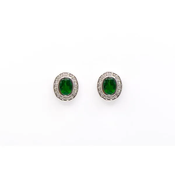 Emerald and Diamond Earrings Bashinski Fine Gems & Jewelry, Inc Macon, GA