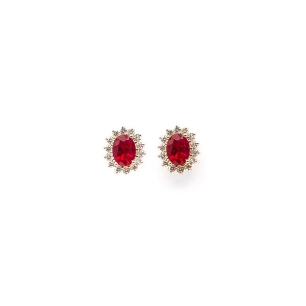 Ruby and Diamond Earrings Bashinski Fine Gems & Jewelry, Inc Macon, GA