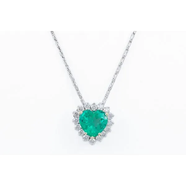 Emerald and Diamond Pendant Bashinski Fine Gems & Jewelry, Inc Macon, GA